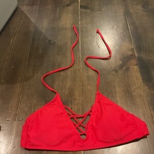H2O red swim top
